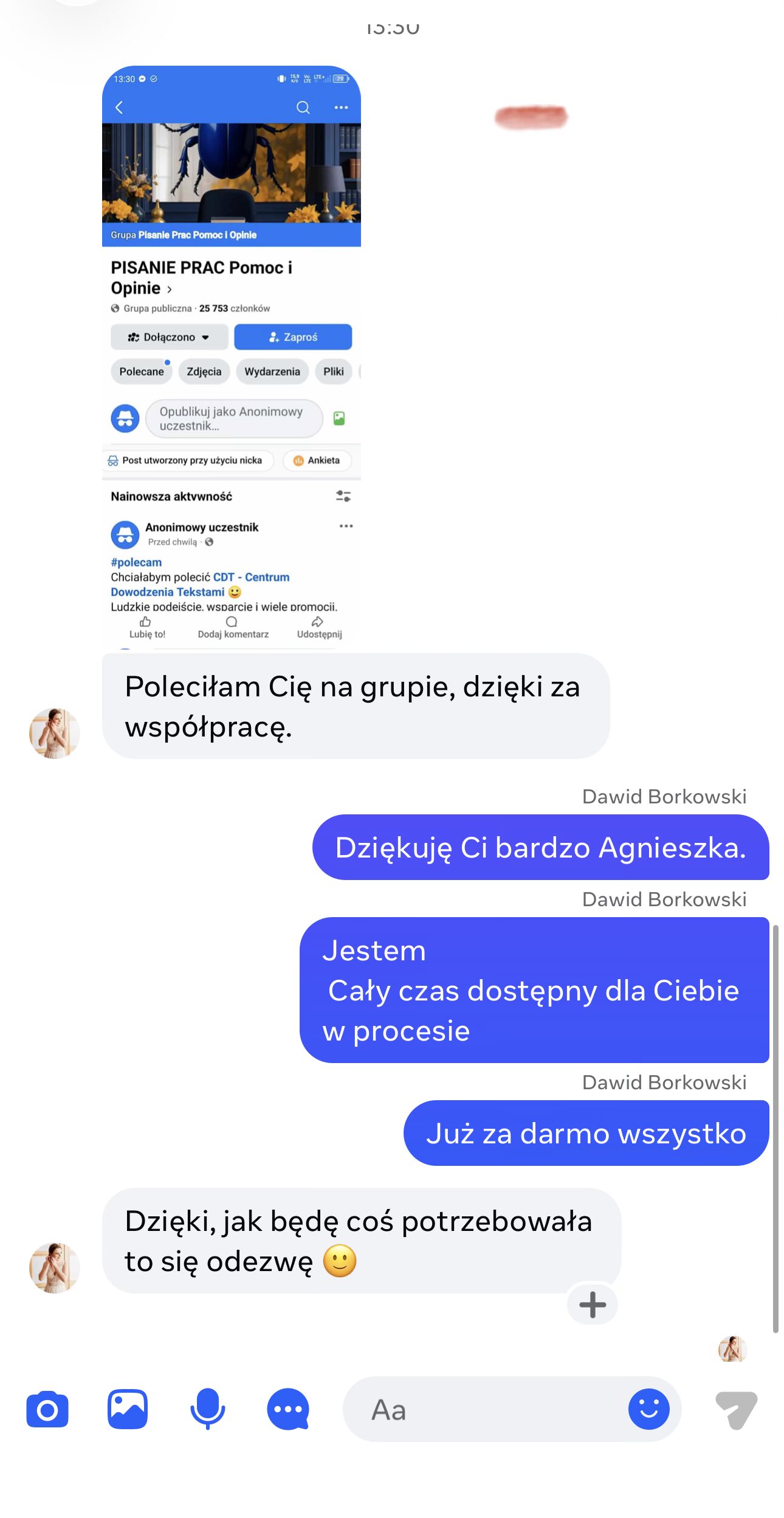 Opinia klienta CDT